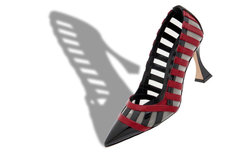 Filumena, Black and Red Patent Leather Pumps  - US$837.00