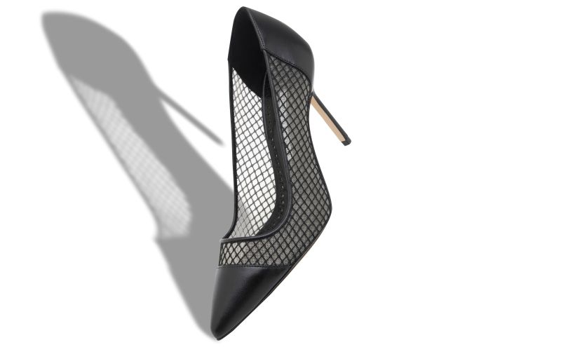 Capcourme, Black Nappa Leather Pointed Toe Pumps - AU$763.00