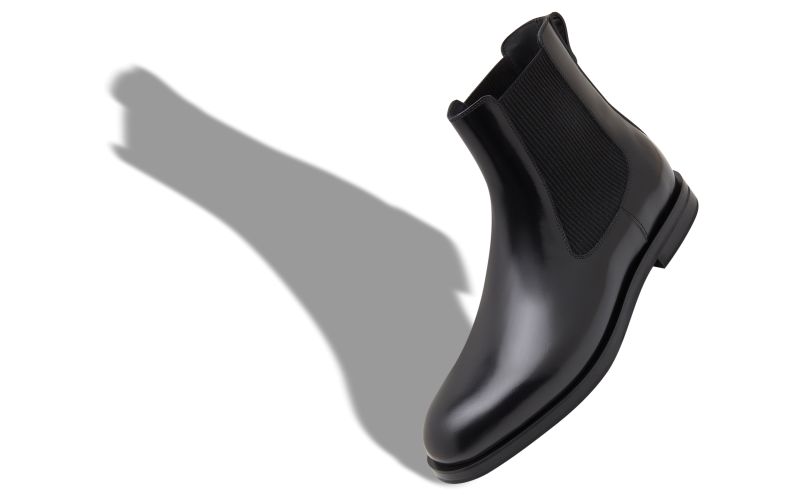 Sempione, Black Calf Leather Ankle Boots - AU$2,045.00