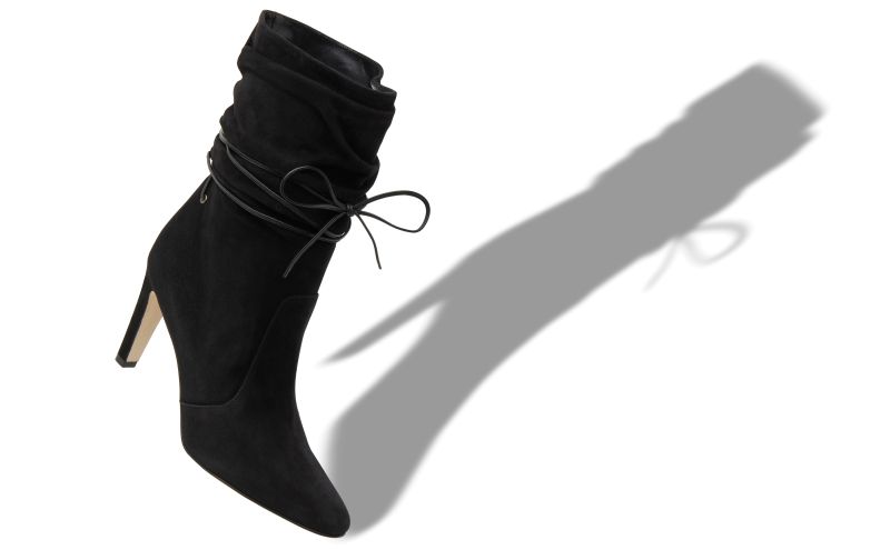Cavashipla, Black Suede Slouchy Ankle Boots - AU$1,755.00 