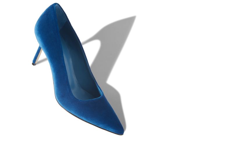 Bb velvet 70, Blue Velvet Pointed Toe Pumps - AU$807.00 