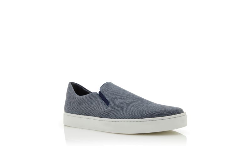 Nadores, Blue Denim Slip-On Sneakers  - £575.00