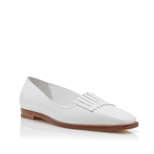 White Calf Leather Loafers
