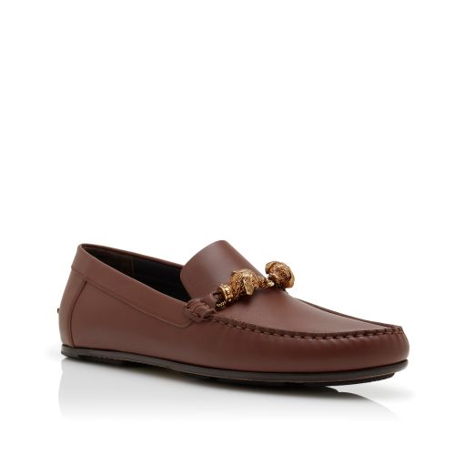 Brown Calf Leather Slippers