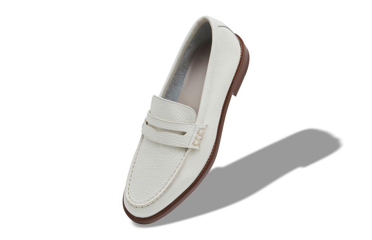 Bliver værre Blændende Serrated PERRY | White Calf Leather Penny Loafers | Manolo Blahnik