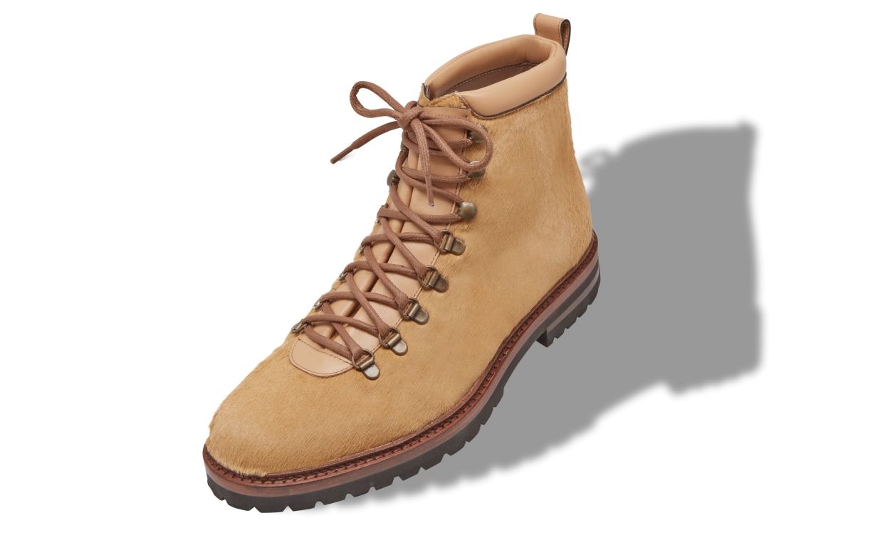 beige lace up hiker boots