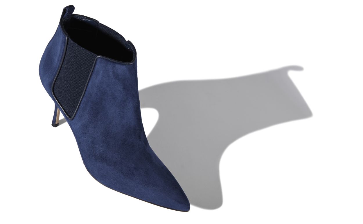 navy blue short boots