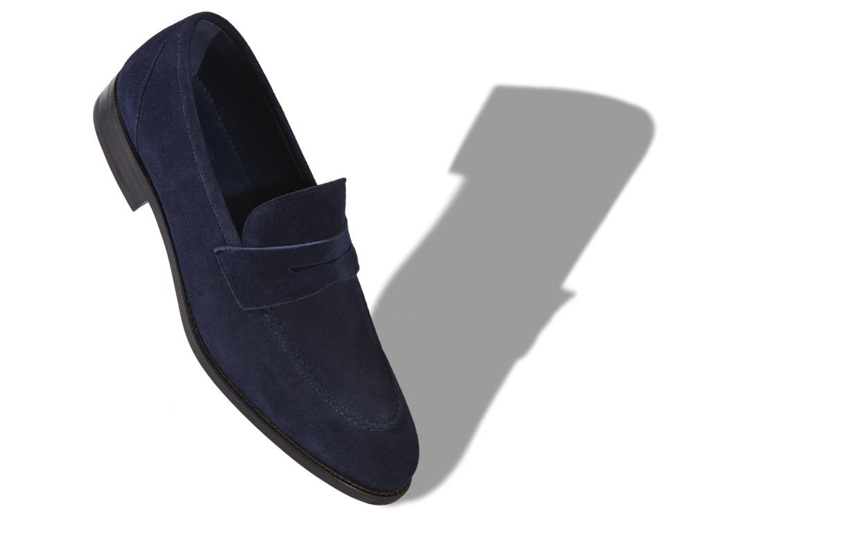 GEORGE | Navy Blue Loafers | Manolo