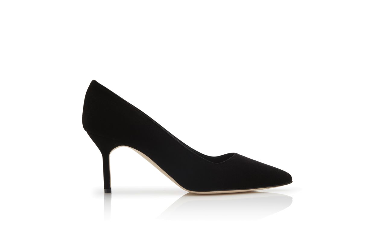 black velvet pumps womens