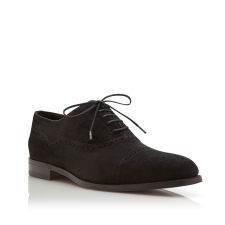 WITNEY Men s Black Suede Cap Toe Oxfords Manolo Blahnik