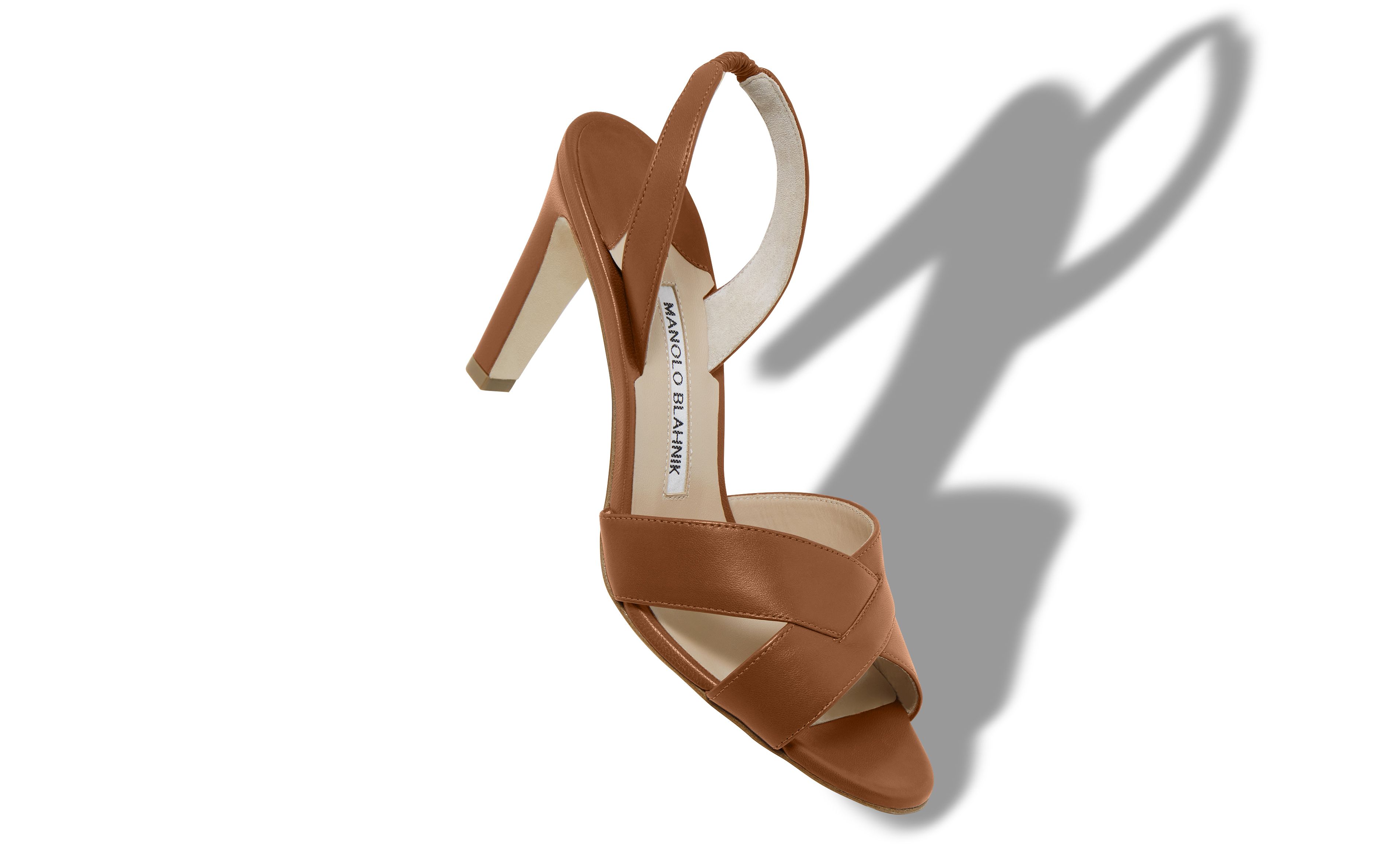 brown leather slingback sandals