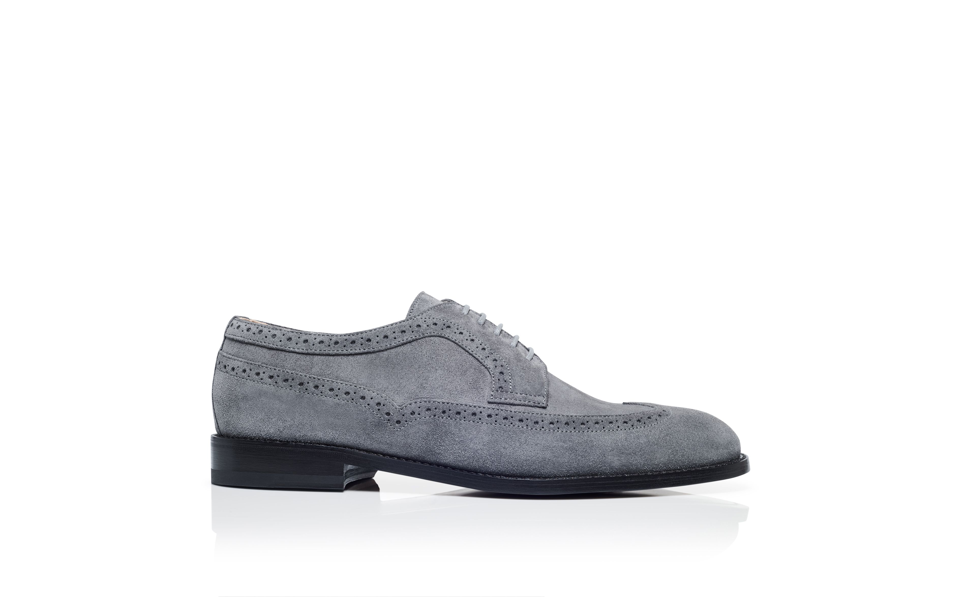 Mens grey suede oxford shoes discount