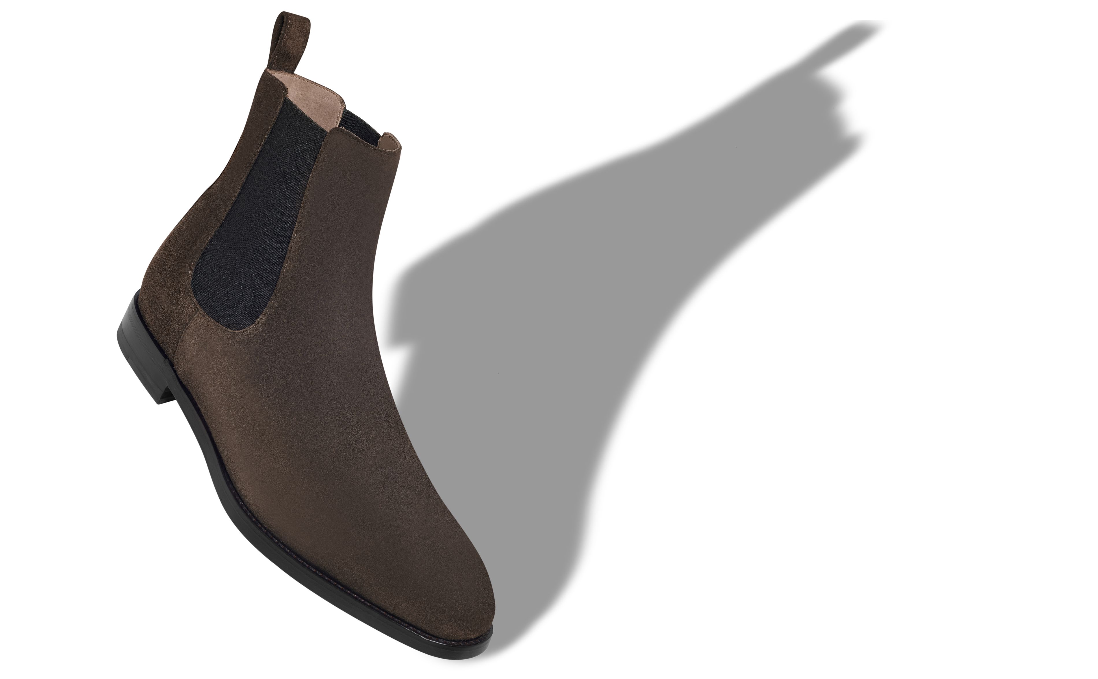 Designer Brown Suede Ankle Boots - Image small_image