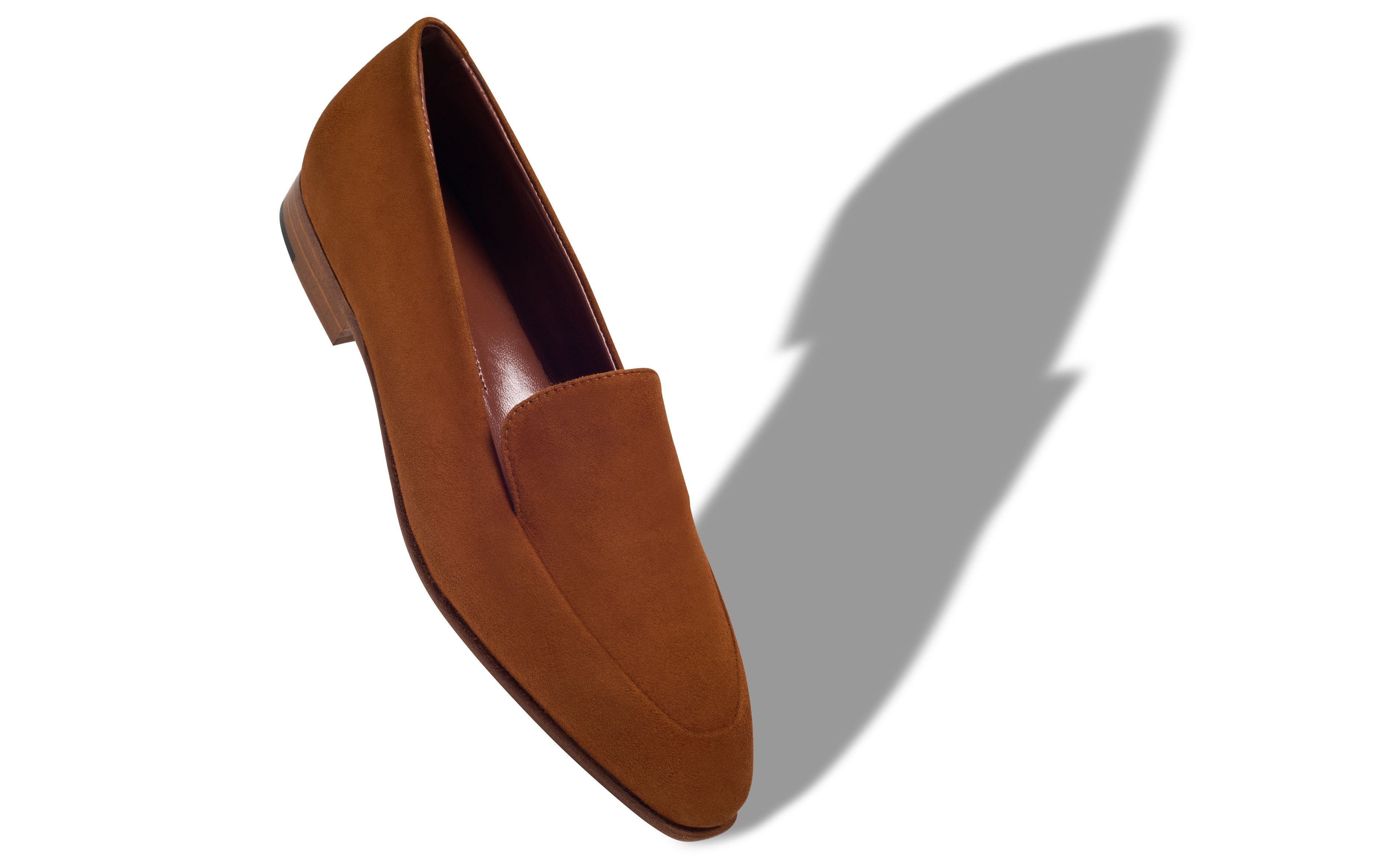 Designer Brown Suede Loafers - Image Main