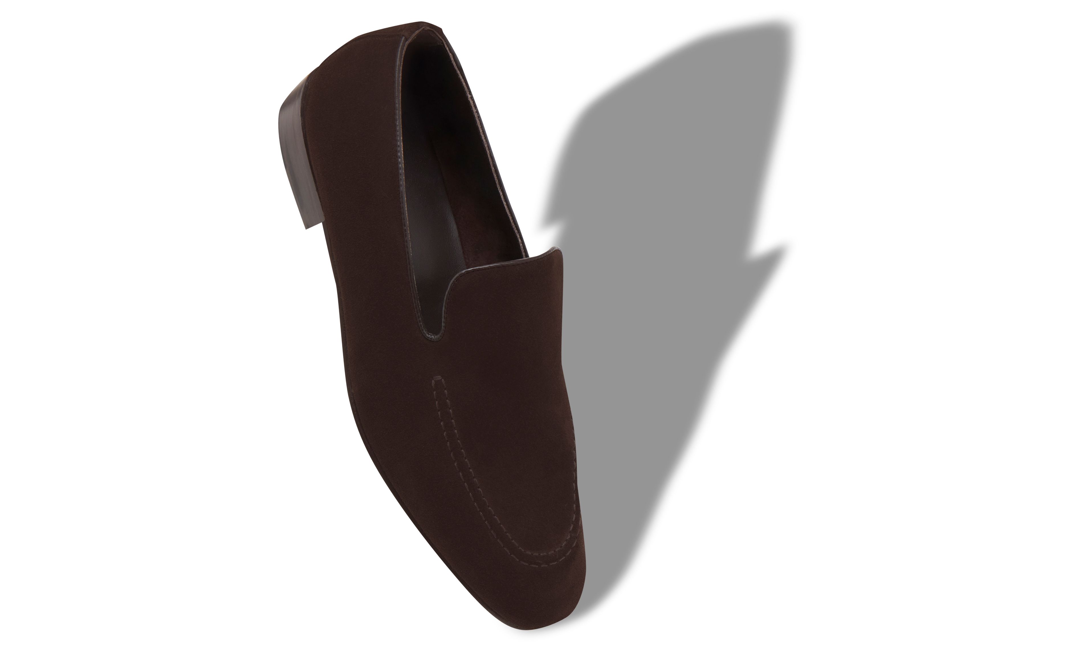 Designer Dark Brown Crosta Loafers  - Image Main