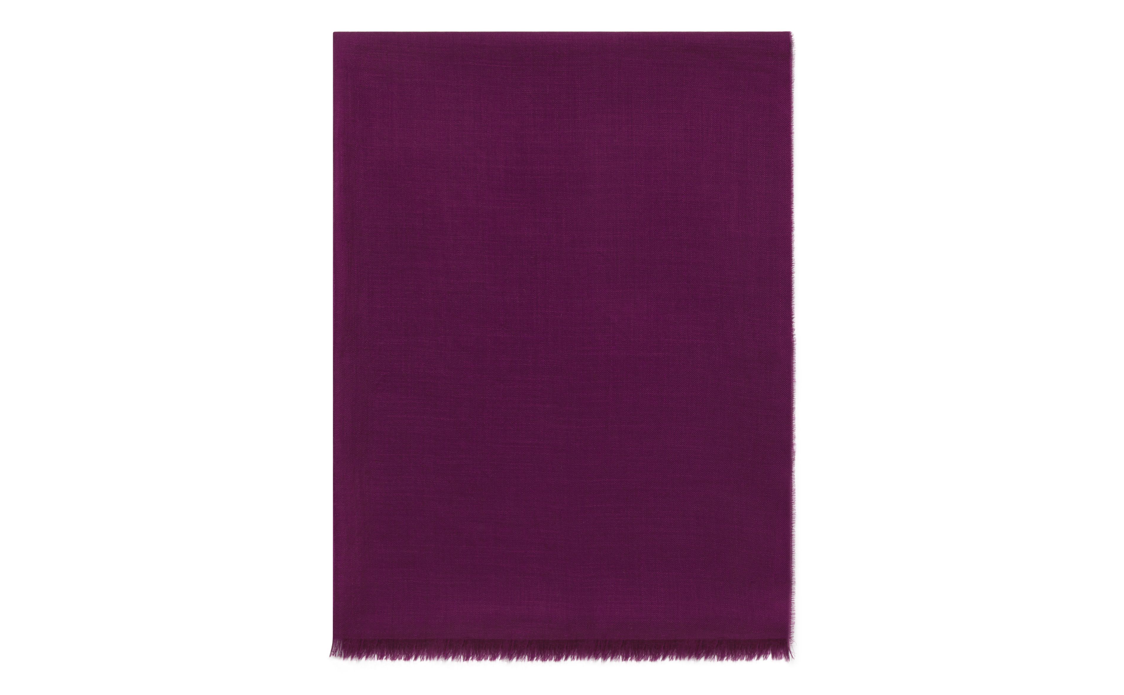 Designer Fuchsia Superfine Cashmere Scarf - Image Side View