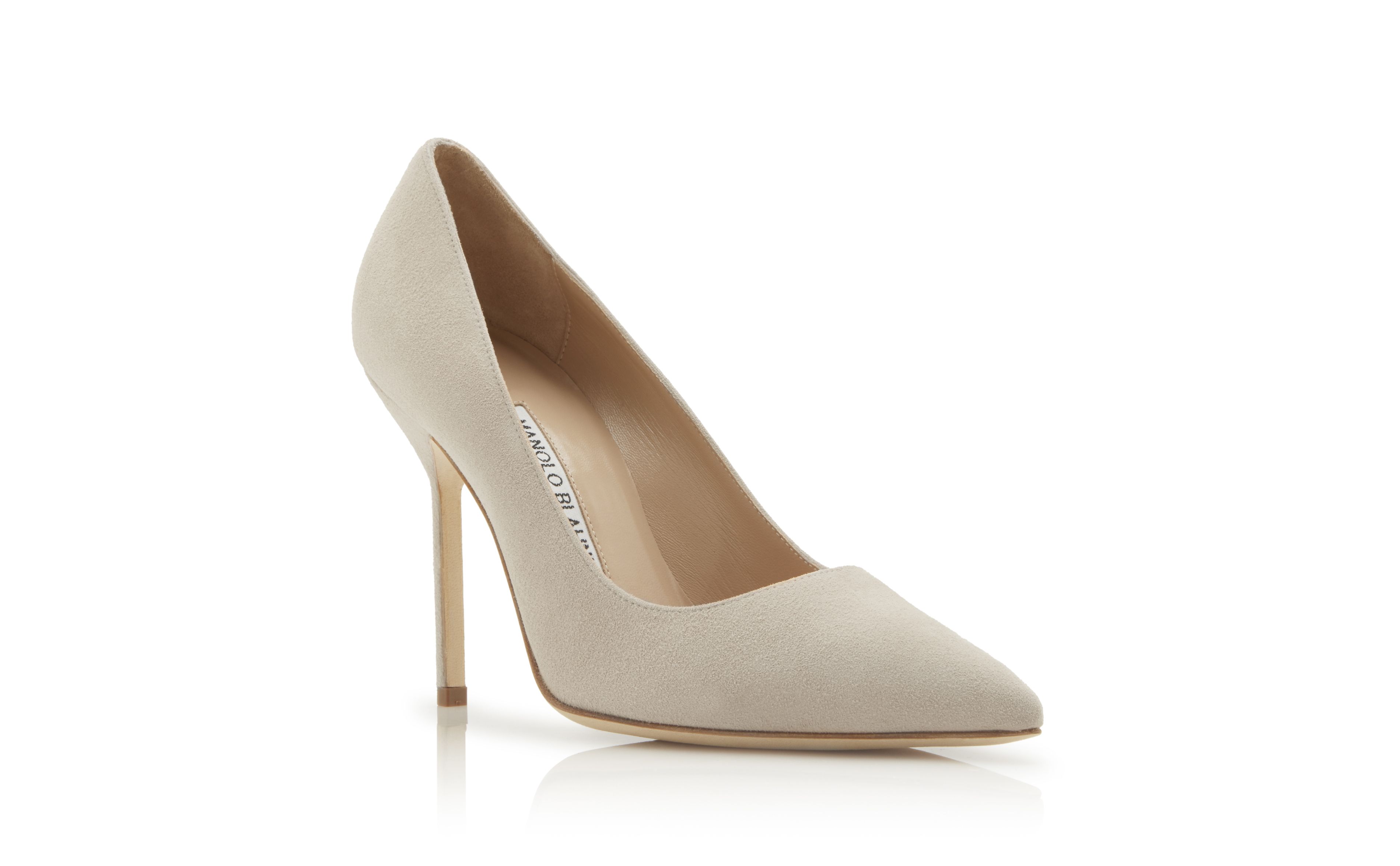 Designer Stone Suede Pointed Toe Pumps - Image Upsell