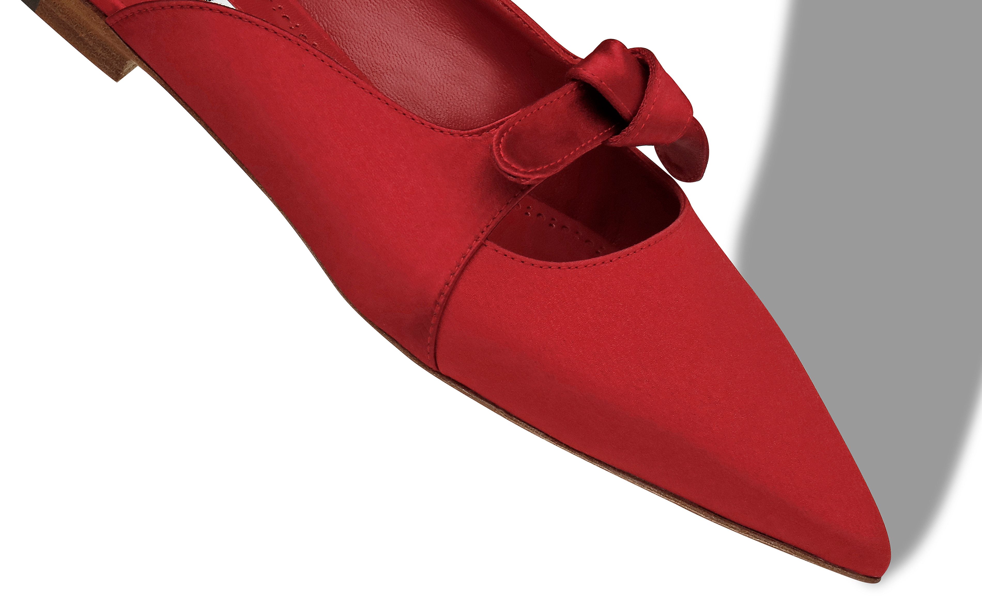 Red flat mules Clearance