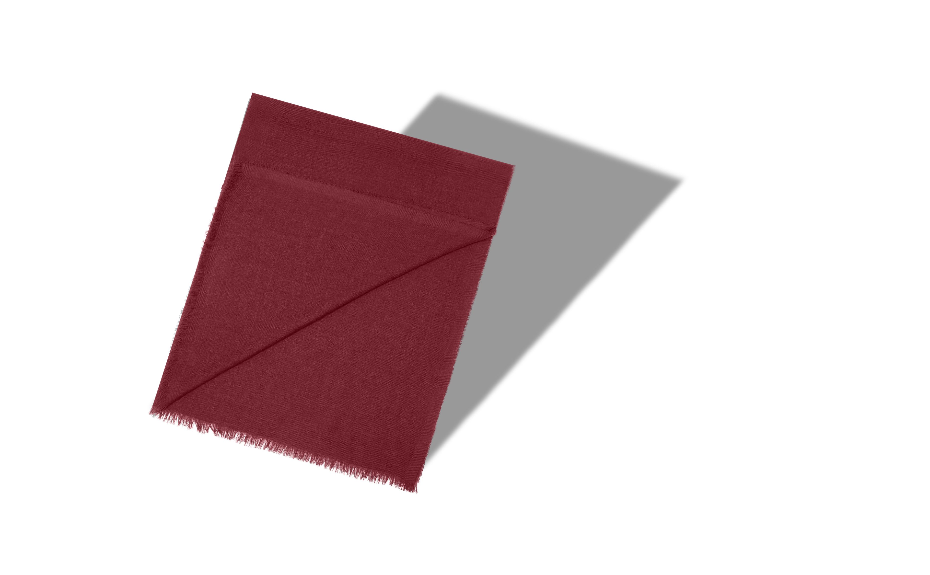 Designer Dark Red Superfine Cashmere Scarf - Image small_image