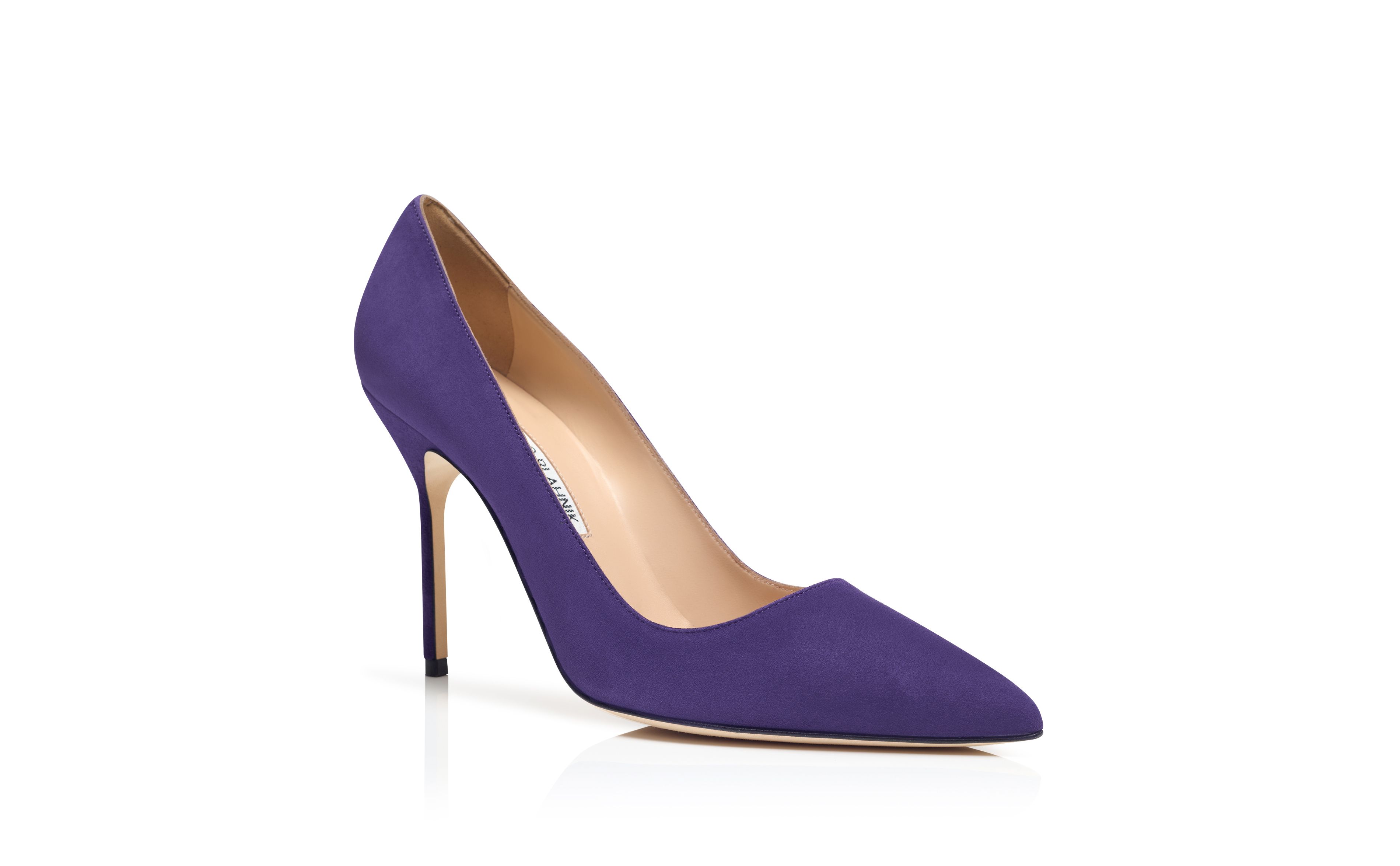 Plum sale suede pumps