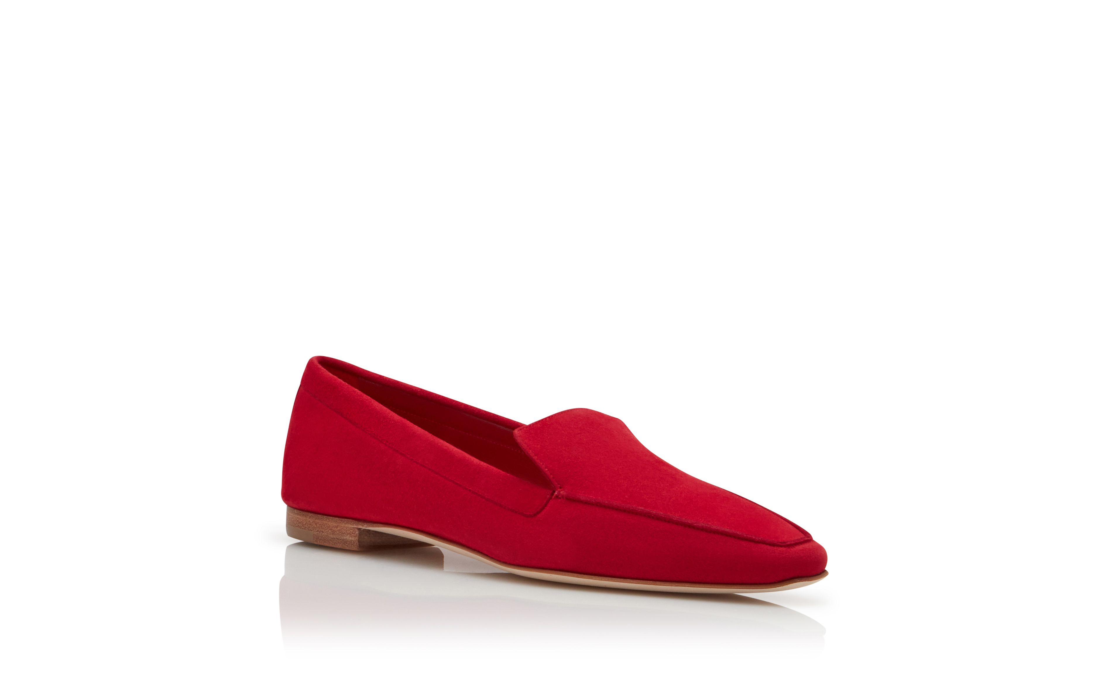 PITANETA | Red Suede Loafers | Manolo Blahnik