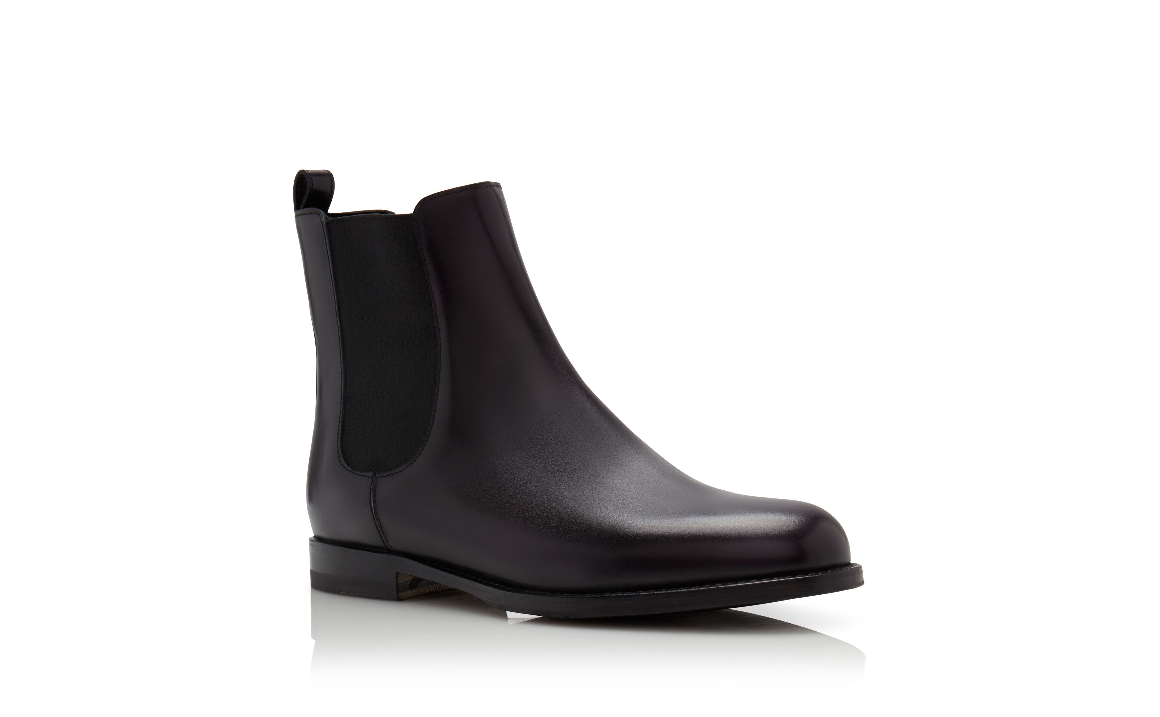 Designer Black Calf Leather Chelsea Boots - Image Upsell