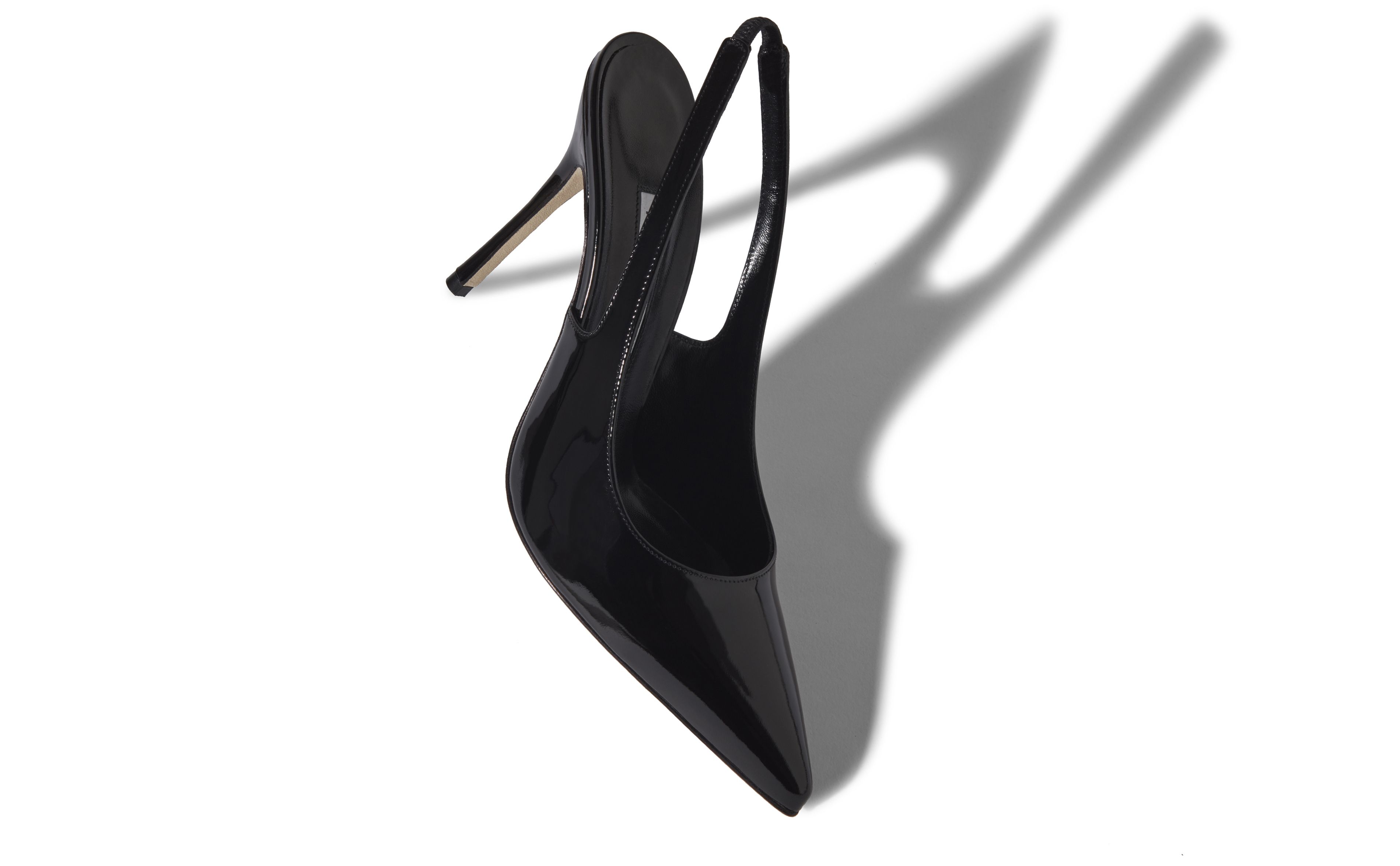 ALLURA | Black Patent Slingback | Manolo Blahnik