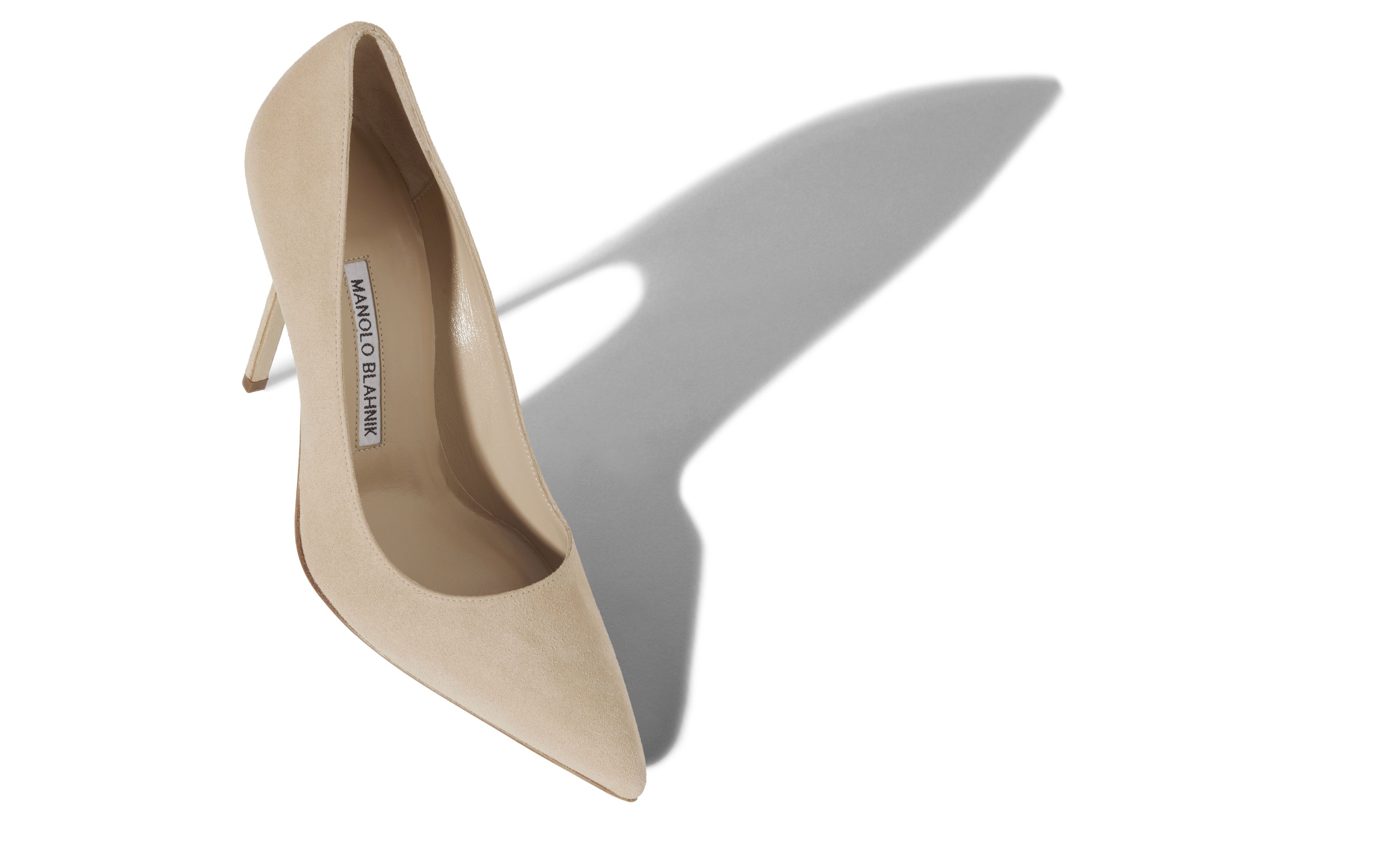 Designer Sandy Beige Pointed Toe Pumps - Image small_image