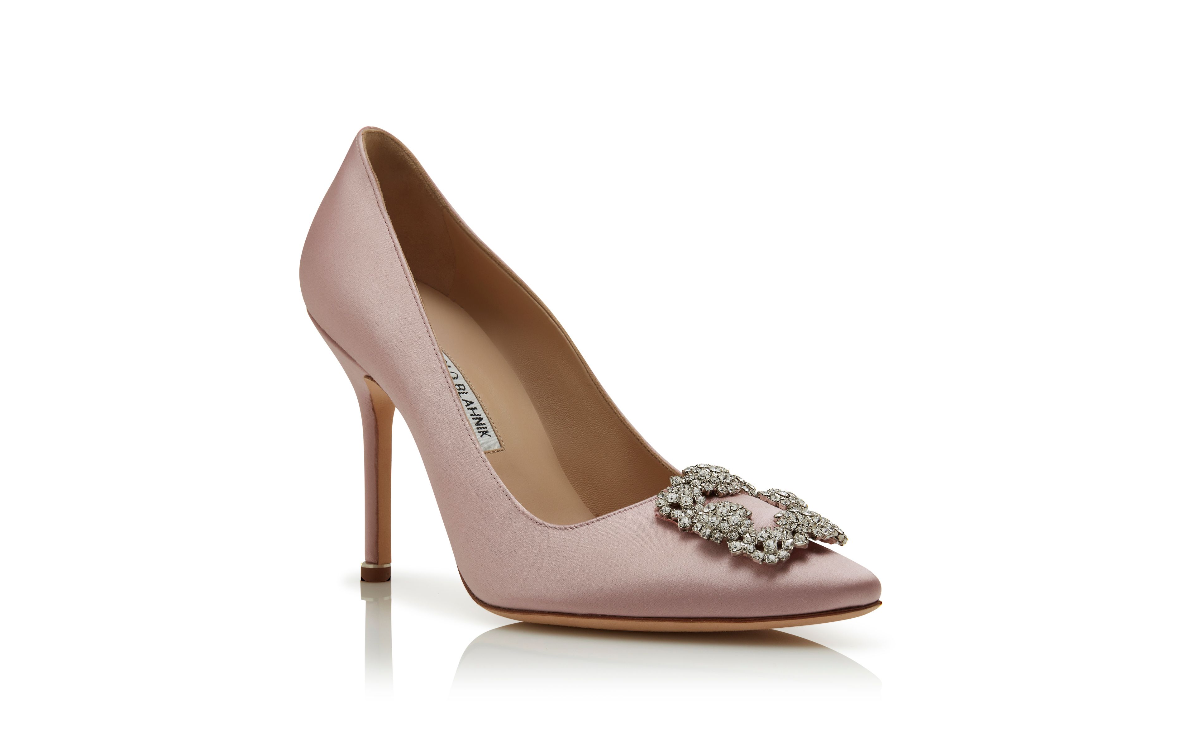 Designer Light Purple Jewel Buckle Pumps - Image Upsell View