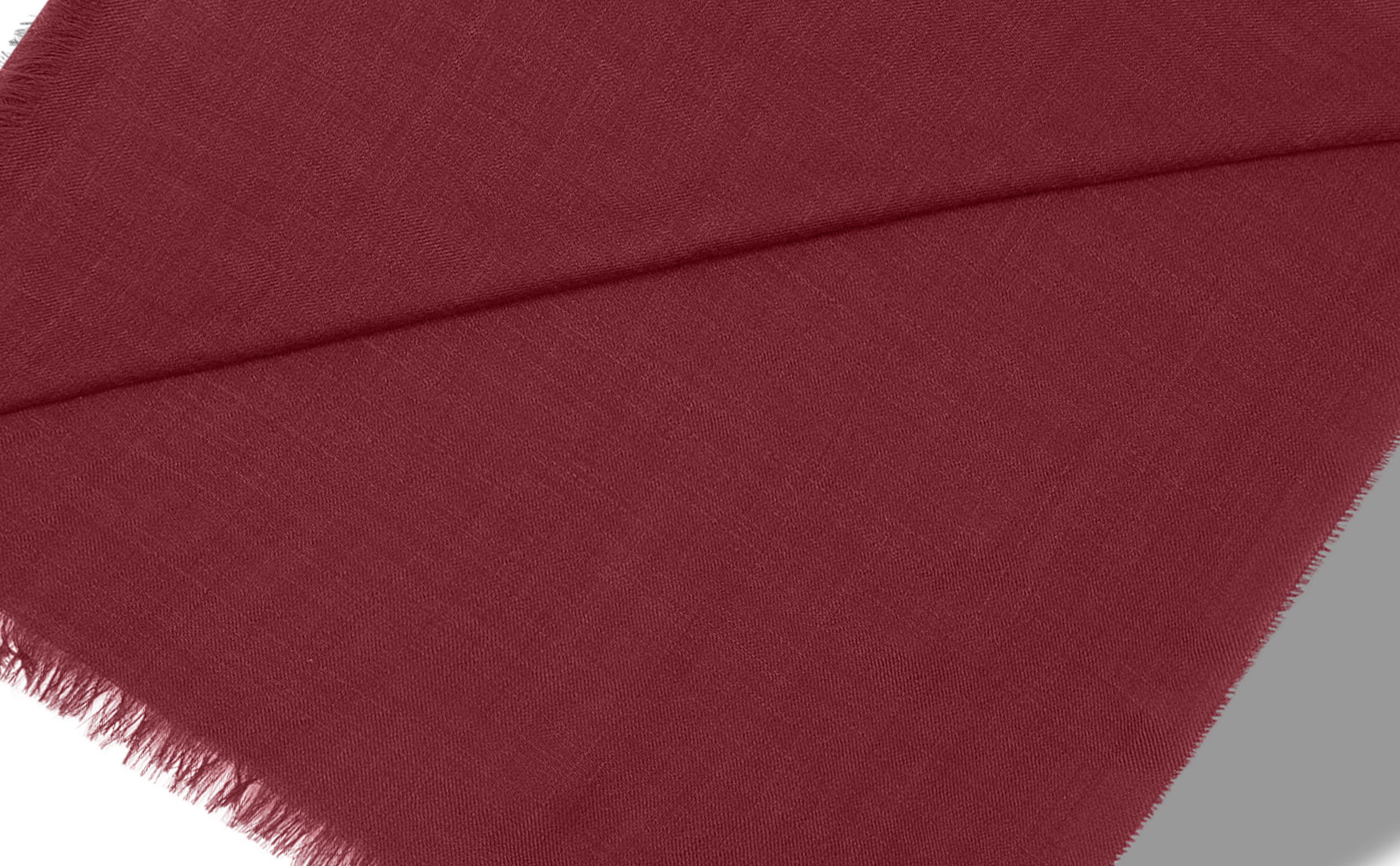 Designer Dark Red Superfine Cashmere Scarf - Image 