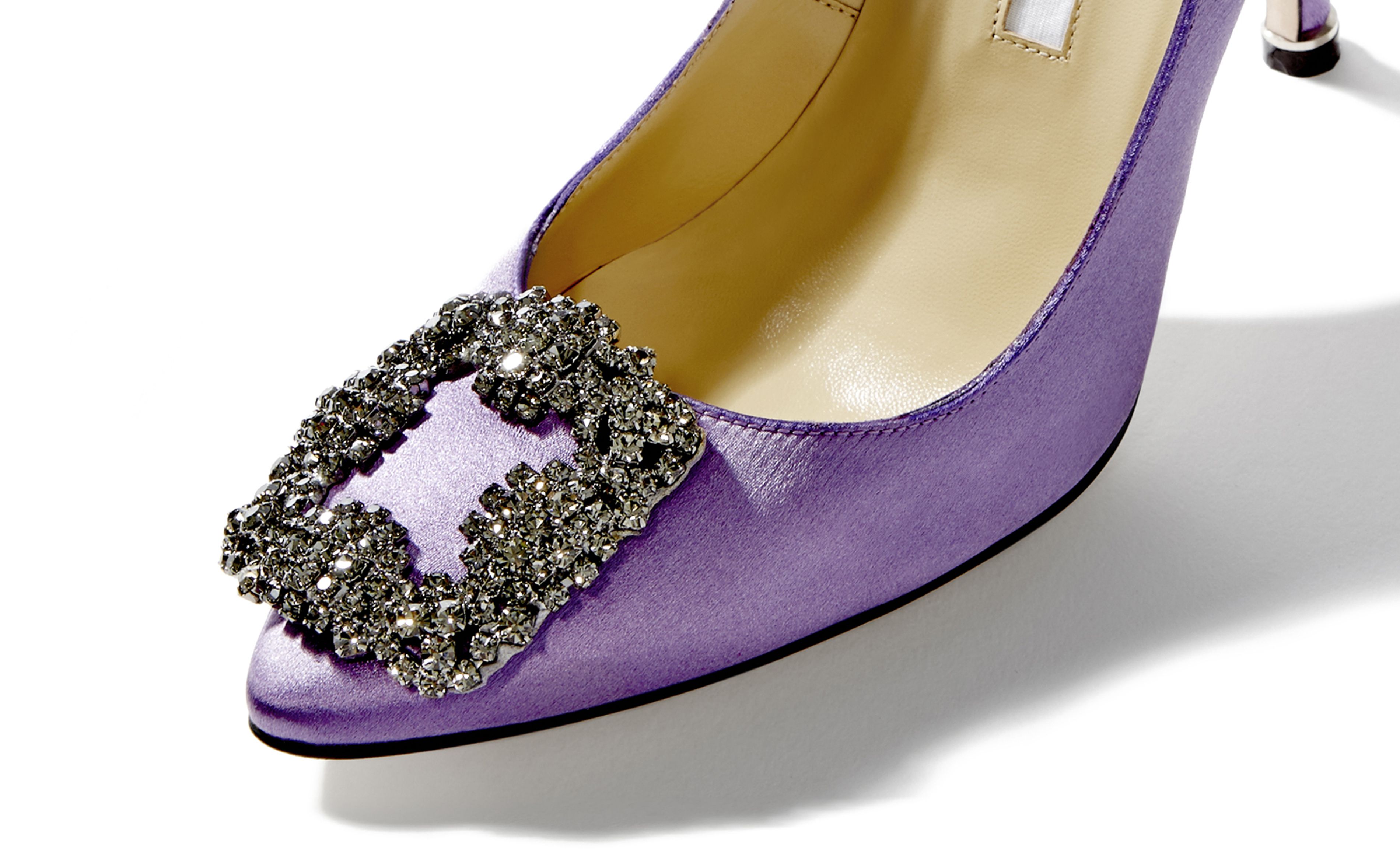 manolo blahnik lavender mules