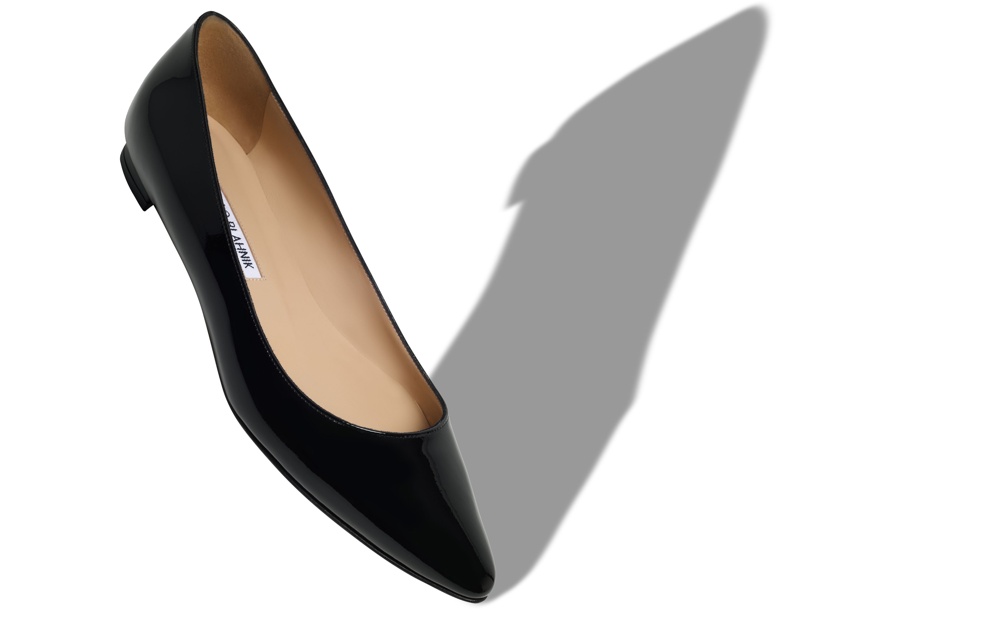 多様な Patent Black | BBFLAT Leather Pumps Flat Toe Pointed 靴
