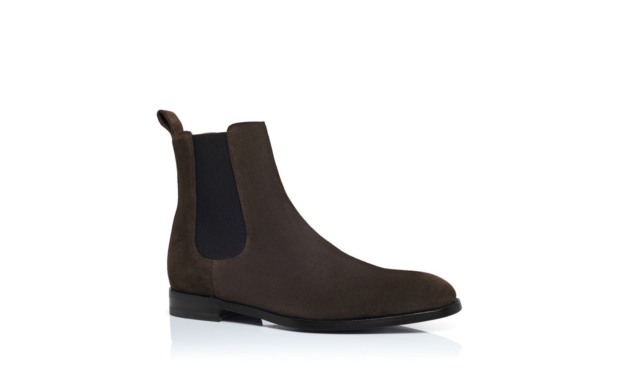 Designer Brown Suede Ankle Boots - Image Upsell