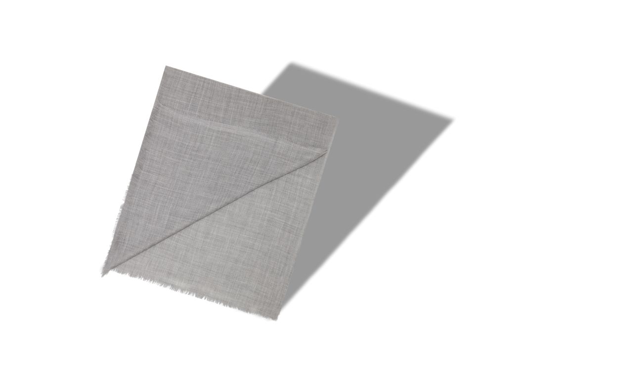Designer Grey Superfine Cashmere Scarf - Image small_image