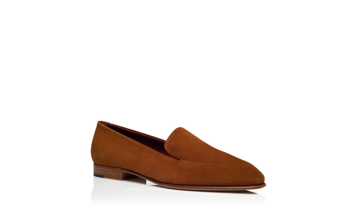 Designer Brown Suede Loafers - Image Upsell