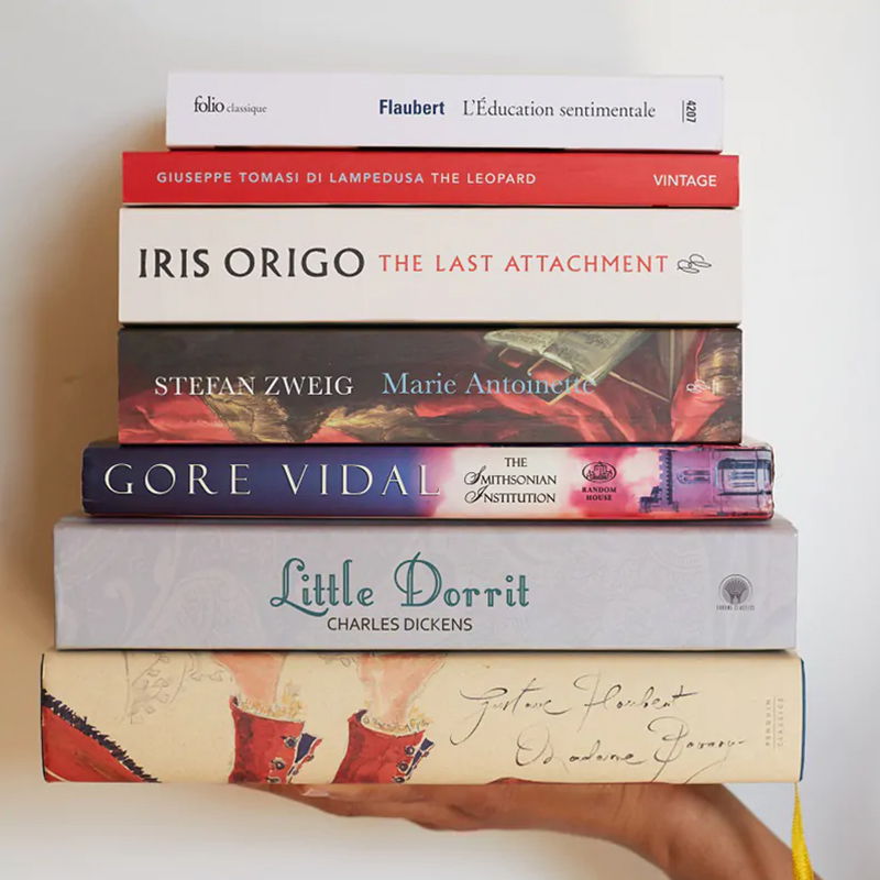 A stack of Mr Blahnik's favourite books