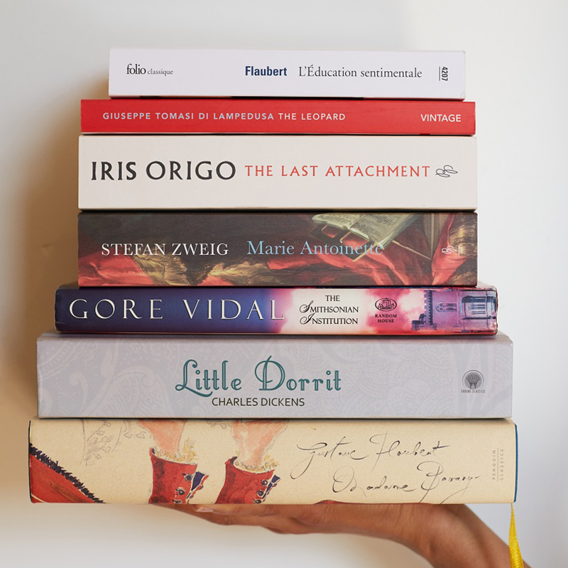 A stack of Manolo's favourite books