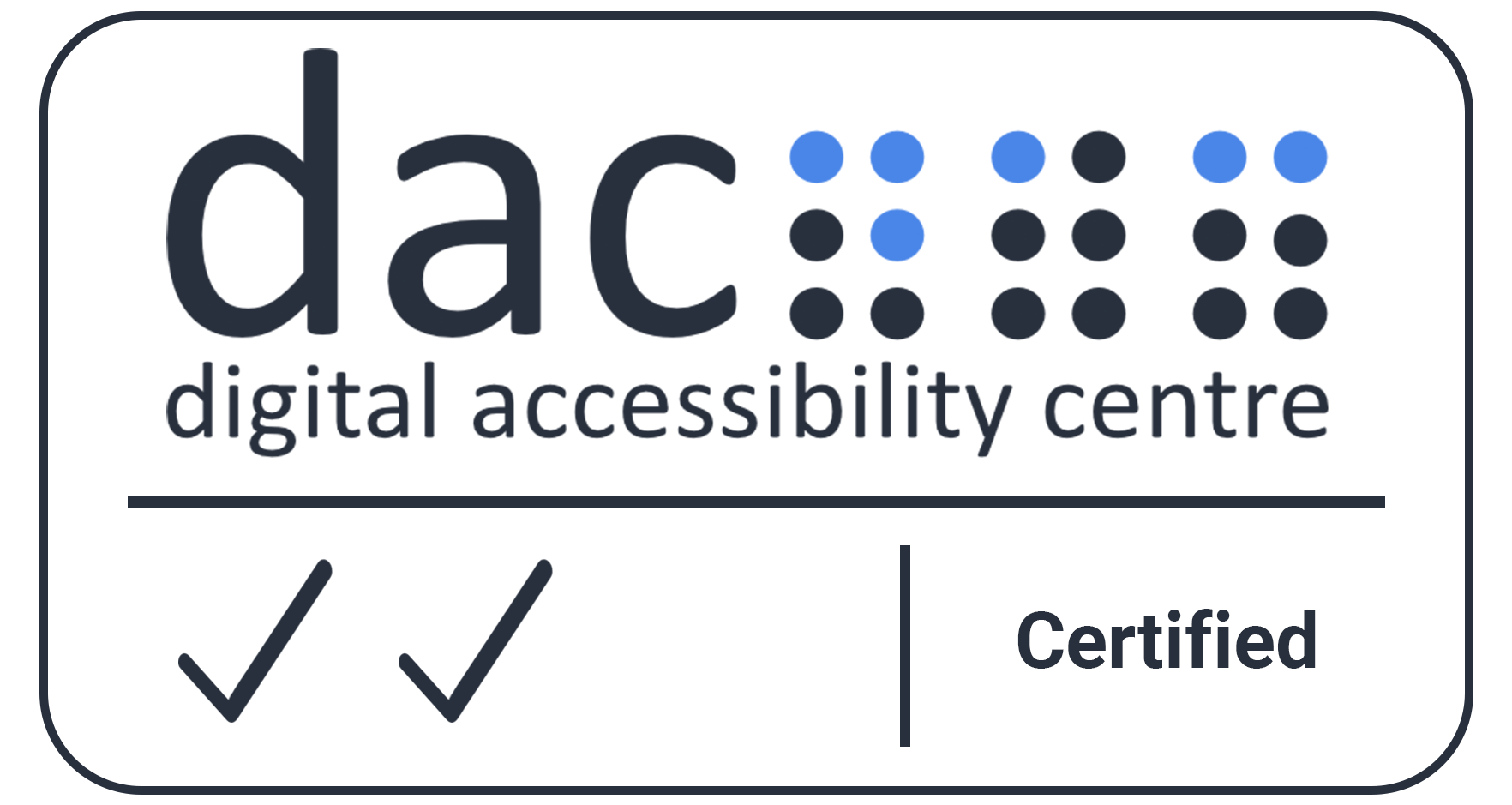 Digital Accessibility Centre Accreditation Certificate